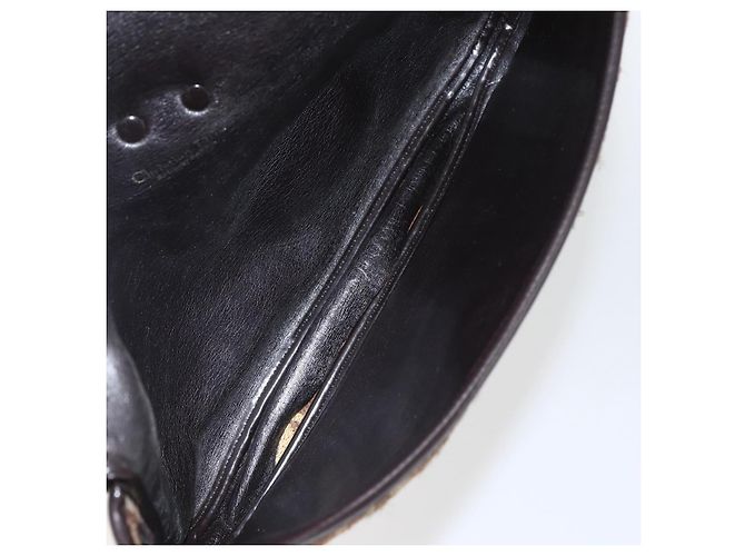 Borsa a Spalla in Tela Trotter Christian Dior Beige Oro Auth 157258 D'oro - vista 17