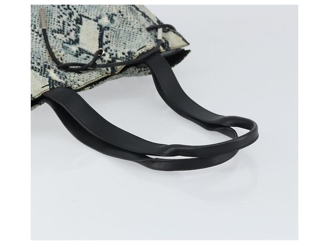 Borsa Tote GUCCI in tela e pelle nera Auth 156891 Nero - vista 7