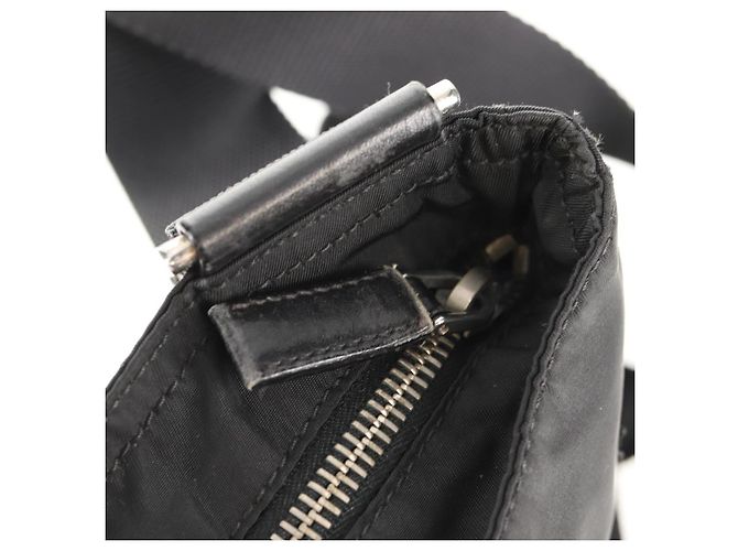 Borsa a Spalla PRADA Nylon Nero Argento Autentica 153653V - vista 21