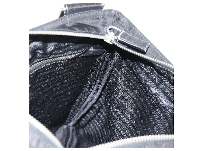 Borsa a Spalla PRADA Nylon Nero Argento Autentica 153653V - vista 23