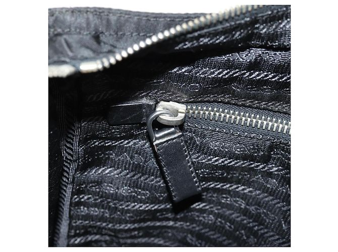 Borsa a Spalla PRADA Nylon Nero Argento Autentica 153653V - vista 25