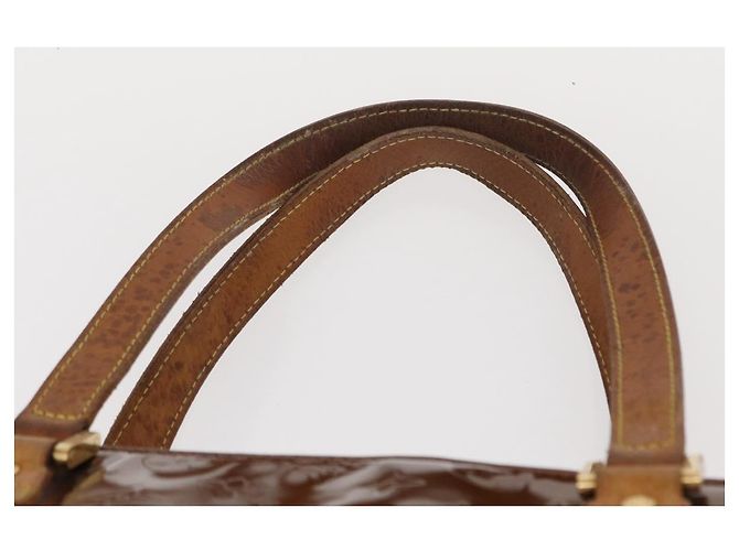 LOUIS VUITTON Borsa a Mano Houston Monogram Vernis Bronzo M91122 LV Auth BA8602 - vista 14