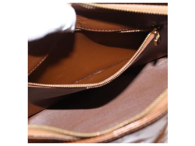 LOUIS VUITTON Borsa a Mano Houston Monogram Vernis Bronzo M91122 LV Auth BA8602 - vista 23