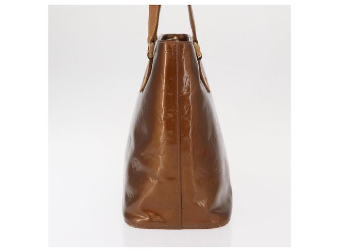 LOUIS VUITTON Borsa a Mano Houston Monogram Vernis Bronzo M91122 LV Auth BA8602 - vista 3