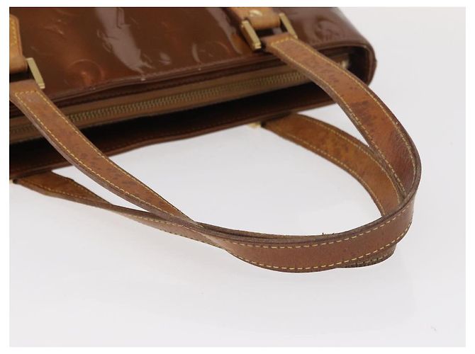 LOUIS VUITTON Borsa a Mano Houston Monogram Vernis Bronzo M91122 LV Auth BA8602 - vista 7