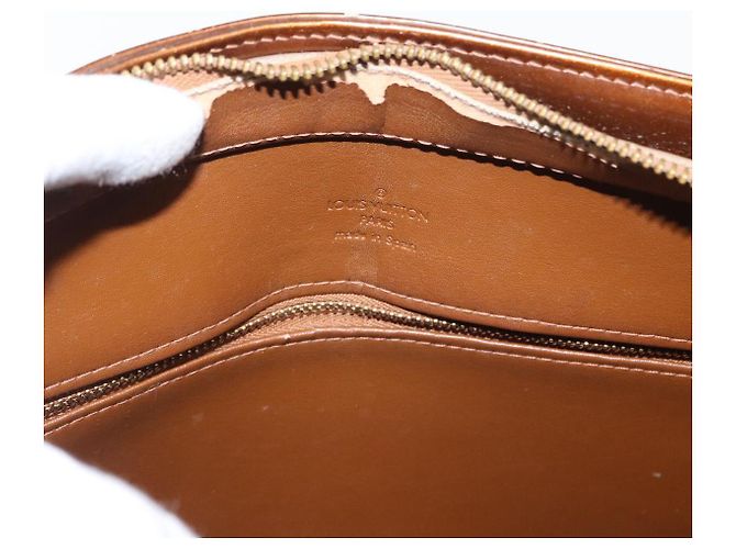 LOUIS VUITTON Borsa a Mano Houston Monogram Vernis Bronzo M91122 LV Auth BA8602 - vista 9