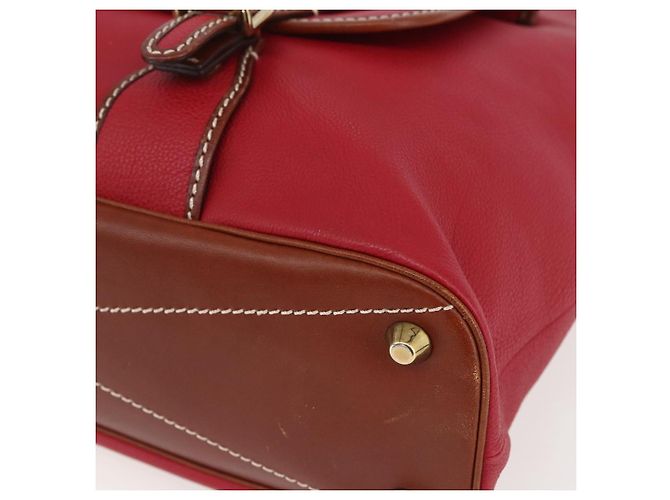 Chloé Borsa Tote in Pelle Rossa e Oro Autentica 156874 Rosso D'oro - vista 10