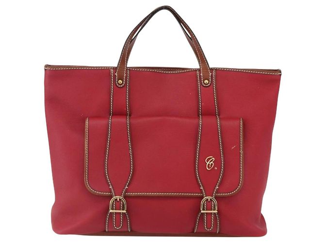 Chloé Borsa Tote in Pelle Rossa e Oro Autentica 156874 Rosso D'oro - vista 2