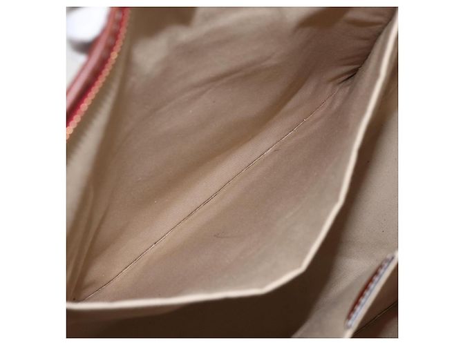 Chloé Borsa Tote in Pelle Rossa e Oro Autentica 156874 Rosso D'oro - vista 20
