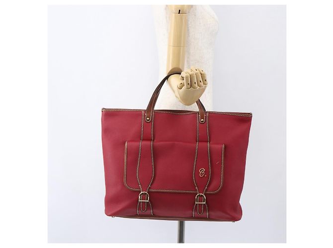 Chloé Borsa Tote in Pelle Rossa e Oro Autentica 156874 Rosso D'oro - vista 23