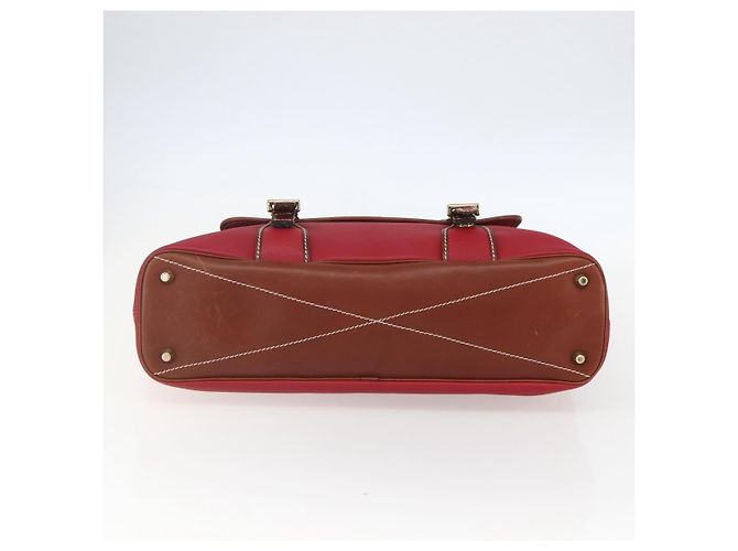 Chloé Borsa Tote in Pelle Rossa e Oro Autentica 156874 Rosso D'oro - vista 9