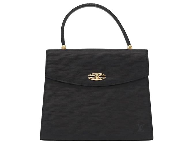 LOUIS VUITTON Bolso de Mano Epi Malesherbes Negro M52372 LV Auth 155684 - vista 13