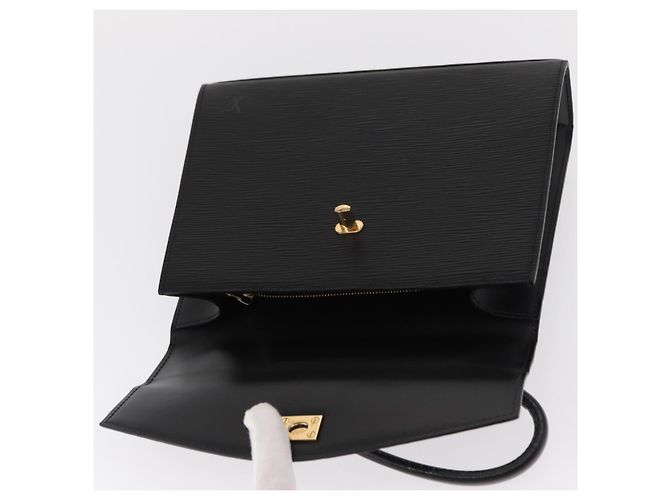 LOUIS VUITTON Bolso de Mano Epi Malesherbes Negro M52372 LV Auth 155684 - vista 19