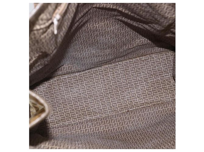 FENDI Zucchino Canvas Tote Bag PVC Beige Auth 156176 - Ansicht 11