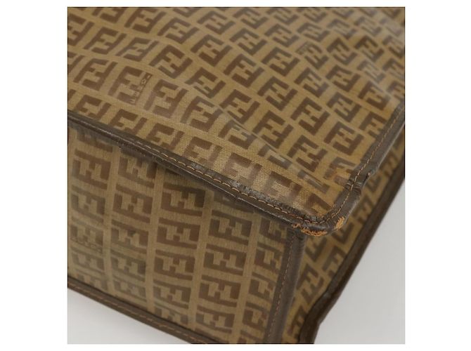 FENDI Zucchino Canvas Tote Bag PVC Beige Auth 156176 - Ansicht 15