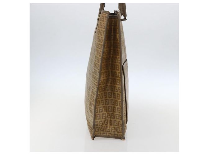 FENDI Zucchino Canvas Tote Bag PVC Beige Auth 156176 - Ansicht 3