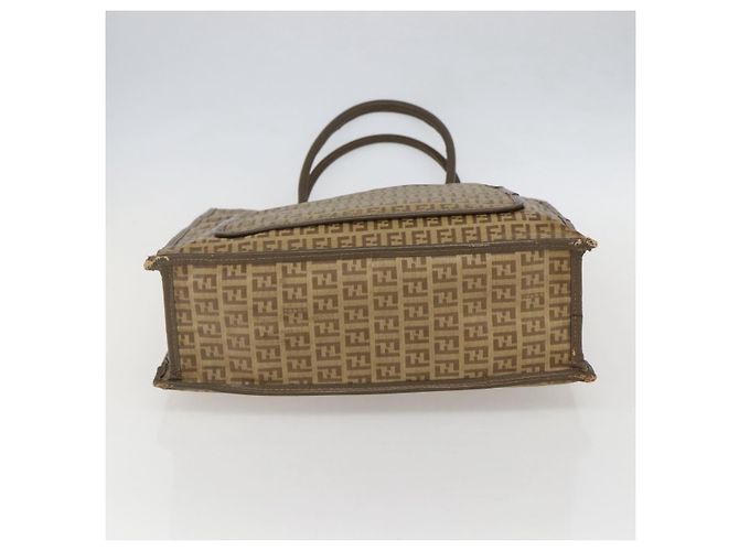 FENDI Zucchino Canvas Tote Bag PVC Beige Auth 156176 - Ansicht 5