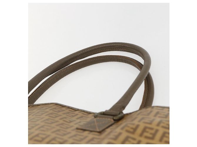 FENDI Zucchino Canvas Tote Bag PVC Beige Auth 156176 - Ansicht 8