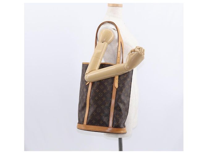 LOUIS VUITTON Borsa a Spalla Monogram Bucket GM M42236 LV Auth ka785 Monogramma - vista 23