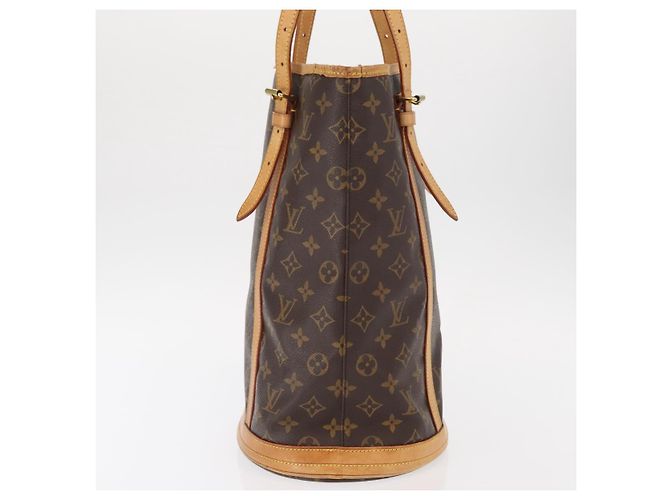 LOUIS VUITTON Borsa a Spalla Monogram Bucket GM M42236 LV Auth ka785 Monogramma - vista 3