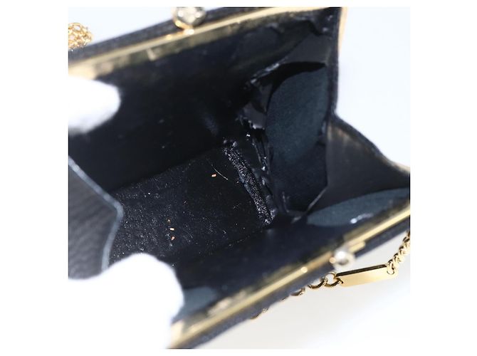 Borsa a Spalla Vala in Pelle Nera e Oro di Salvatore Ferragamo Auth 157062 Nero D'oro - vista 15