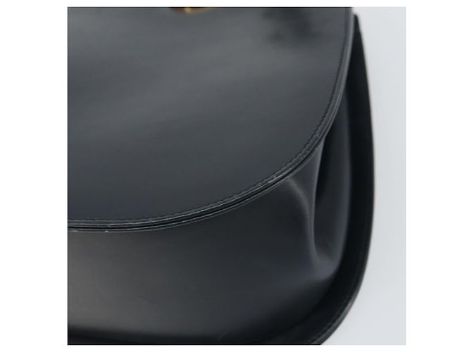 Borsa a Spalla Gancini in Pelle Salvatore Ferragamo Blu Navy Oro Auth 157634 D'oro - vista 10