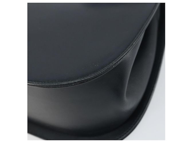 Borsa a Spalla Gancini in Pelle Salvatore Ferragamo Blu Navy Oro Auth 157634 D'oro - vista 12