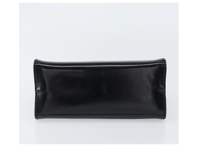 Borsa a Mano Salvatore Ferragamo Smalto Nero Oro Auth 143675 D'oro - vista 9