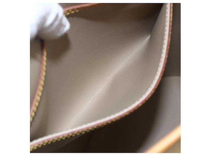 LOUIS VUITTON Borsa a Spalla Bucket GM Monogram Vernis Beige LV Auth fm4967 - vista 21