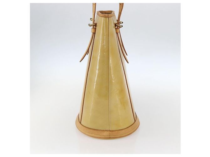 LOUIS VUITTON Borsa a Spalla Bucket GM Monogram Vernis Beige LV Auth fm4967 - vista 4