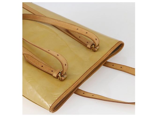 LOUIS VUITTON Borsa a Spalla Bucket GM Monogram Vernis Beige LV Auth fm4967 - vista 6