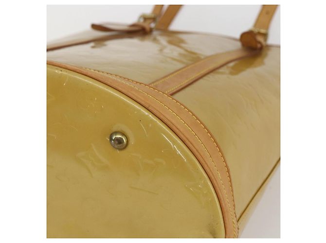 LOUIS VUITTON Borsa a Spalla Bucket GM Monogram Vernis Beige LV Auth fm4967 - vista 9