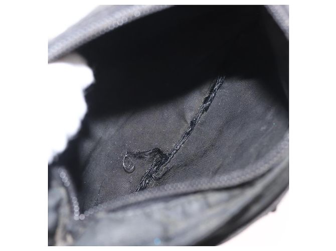 Borsa a Spalla PRADA Nylon Nero Argento Autentica ka765 - vista 11