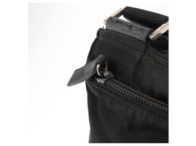 Borsa a Spalla PRADA Nylon Nero Argento Autentica ka765 - vista 19