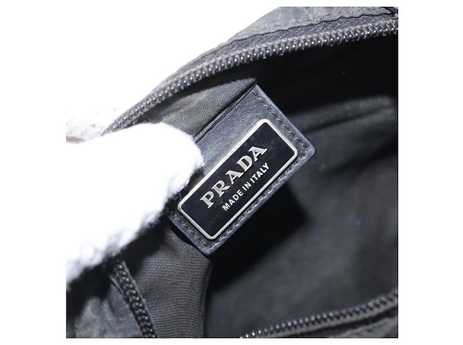 Borsa a Spalla PRADA Nylon Nero Argento Autentica ka765 - vista 20