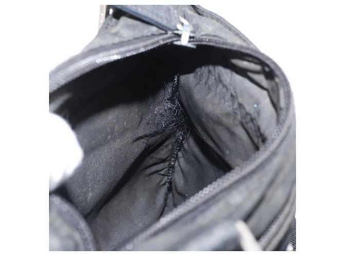 Borsa a Spalla PRADA Nylon Nero Argento Autentica ka765 - vista 21