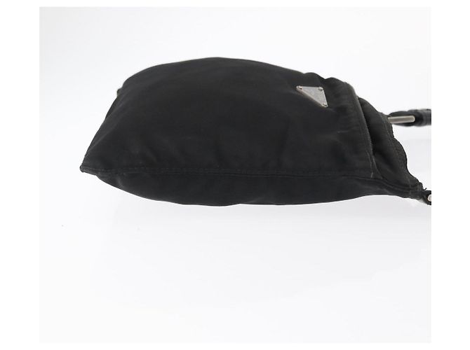 Borsa a Spalla PRADA Nylon Nero Argento Autentica ka765 - vista 3