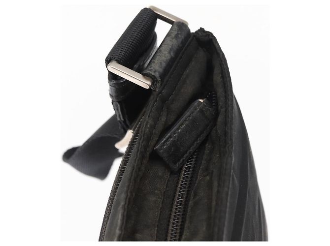 Borsa a Spalla PRADA Nylon Nero Argento Autentica ka765 - vista 9