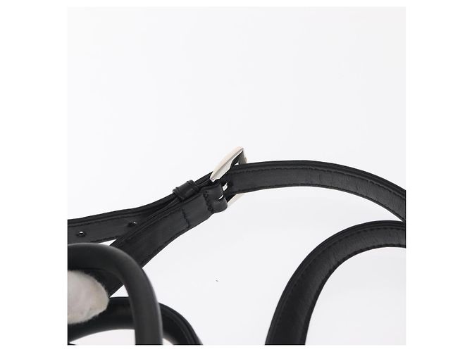 PRADA Borsa a mano in nylon 2 vie nera argento Auth BA8835 Nero - vista 10