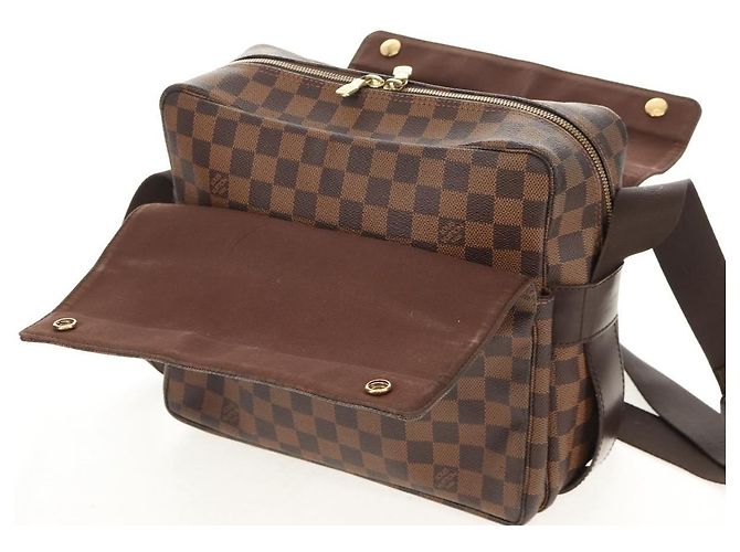 LOUIS VUITTON Borsa a Spalla Naviglio Damier Ebene N45255 LV Auth bs31667 - vista 17