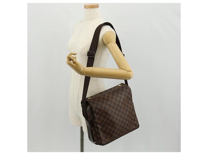 LOUIS VUITTON Borsa a Spalla Naviglio Damier Ebene N45255 LV Auth bs31667 - vista 27