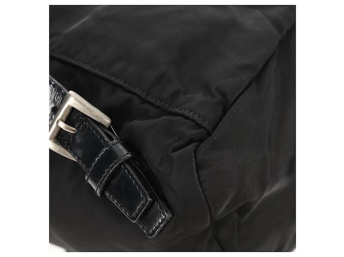 PRADA Backpack Nylon Black Silver Auth bs31715 Silvery - view 13