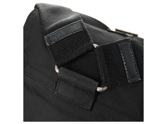 PRADA Backpack Nylon Black Silver Auth bs31715 Silvery - view 15