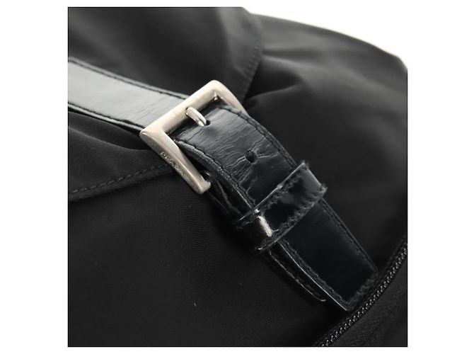 PRADA Backpack Nylon Black Silver Auth bs31715 Silvery - view 20