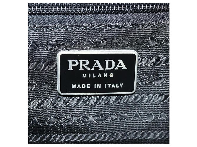 PRADA Backpack Nylon Black Silver Auth bs31715 Silvery - view 24