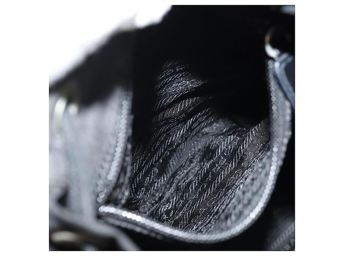 PRADA Backpack Nylon Black Silver Auth bs31715 Silvery - view 29