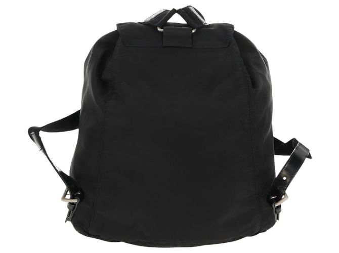 PRADA Backpack Nylon Black Silver Auth bs31715 Silvery - view 3