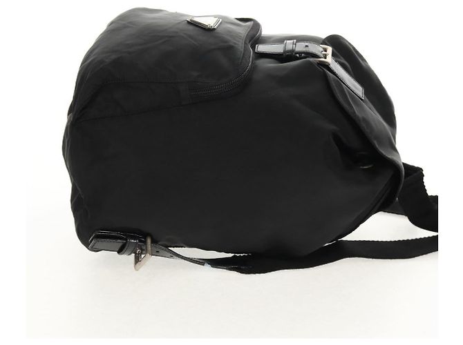 PRADA Backpack Nylon Black Silver Auth bs31715 Silvery - view 5