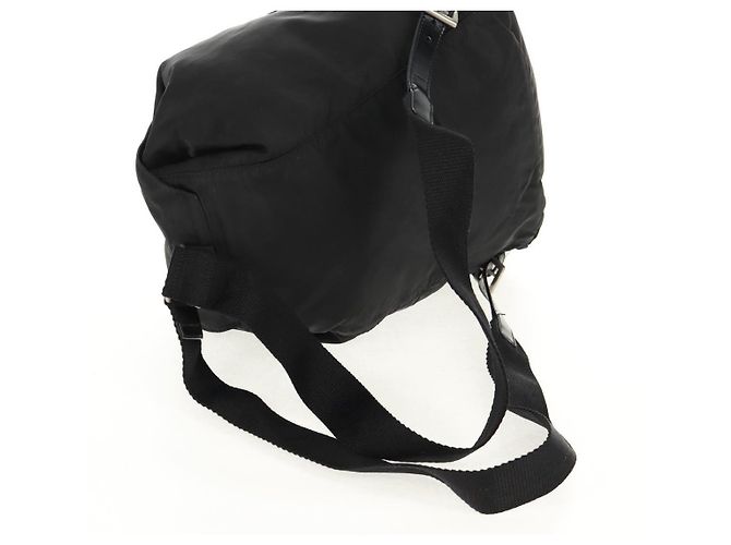 PRADA Backpack Nylon Black Silver Auth bs31715 Silvery - view 7