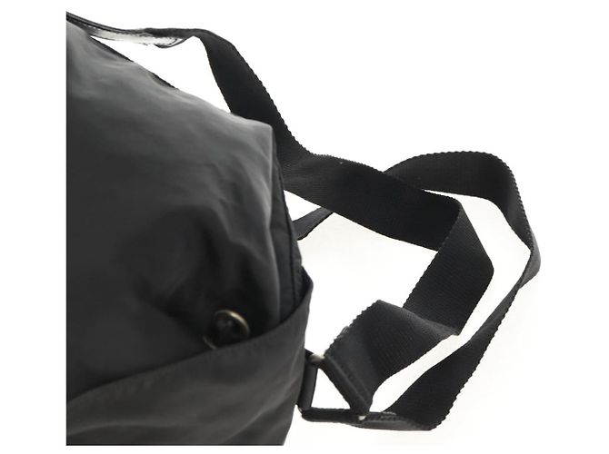 PRADA Backpack Nylon Black Silver Auth bs31715 Silvery - view 9
